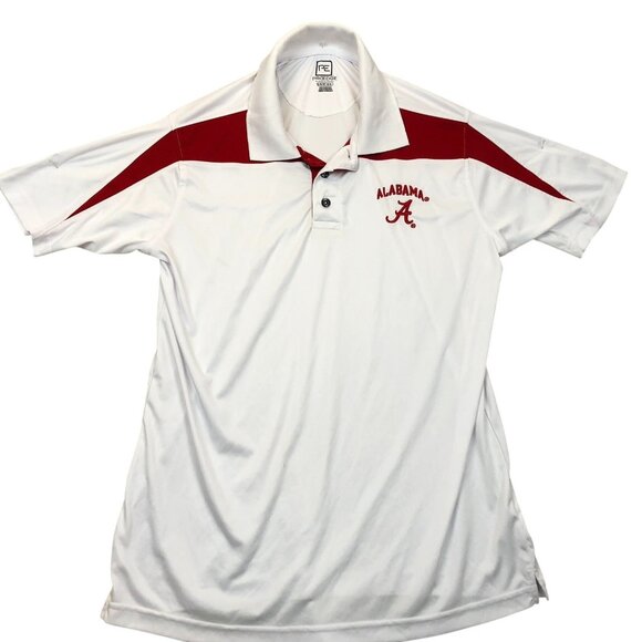 Proedge Mens Alabama Crimson Tide Forge Alumni Polo Shirt Large White Casual - Picture 1 of 8